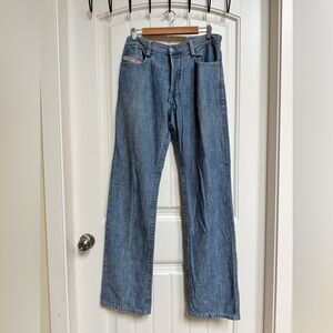 VTG Diesel Rivec Bootcut Light Wash 100% Cotton Made in Italy Jeans. 31x34